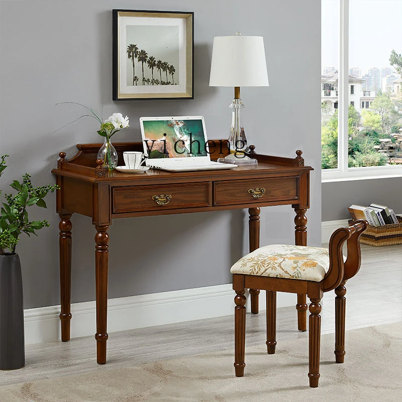 ZC all solid wood desk bedroom small apartment home learning writing desk office computer desk