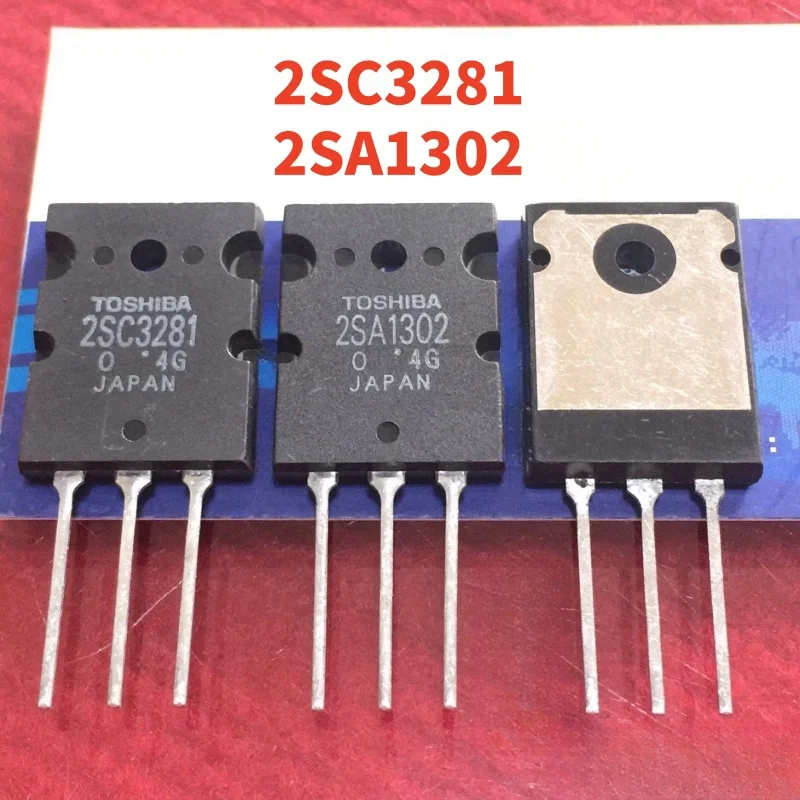 

2 pairs/4 pcs 100% new original (2pcs 2SC3281+2pcs 2SA1302) 2SC3281 2SA1302 Audio amplifier pairing tube