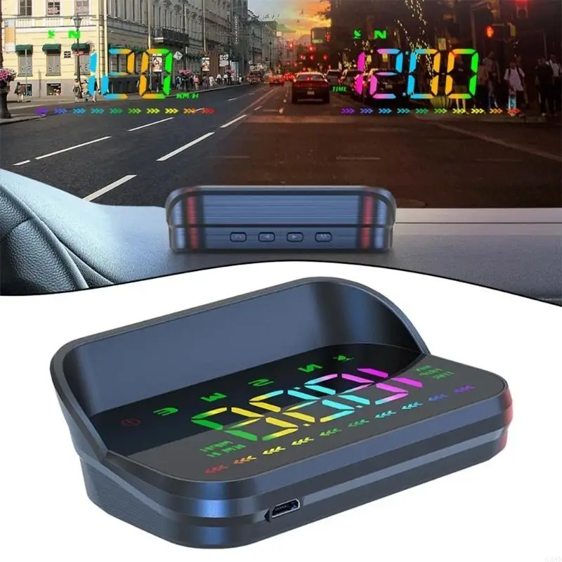 KMH Digital Speed Meter Gauge Heads Up Display Speedometer Head Up Display for Car Automatic Brightness Adjustment