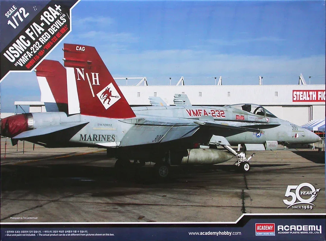 

1/72 Academy model 12520 American F/A18A VMFA-232 Fighter assembly Scale diy toys Model Kit