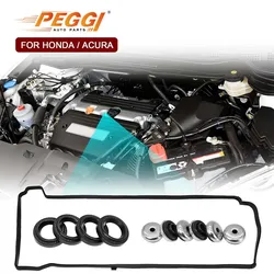 Auto Engine Valve Cover Gasket Set for Accord Civic CR-V Element CSX RSX RDX 2003-2013 Cylinder Cover Seal Kit 12030-PNC-000