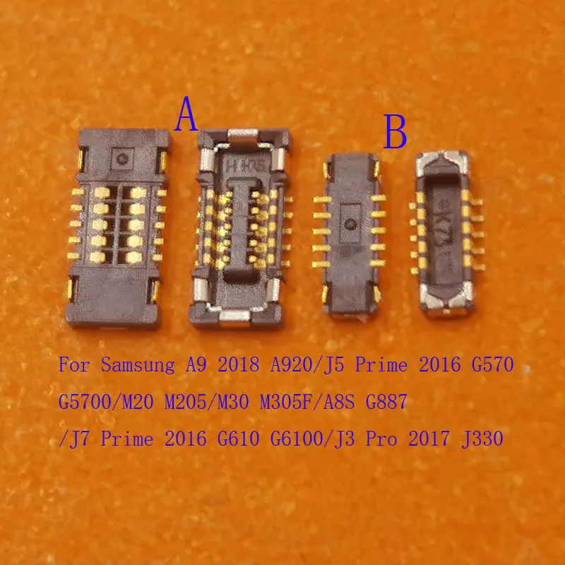 2-50Pcs Fingerprint Return Button Plug FPC Connector For Samsung Galaxy J5 J7 Prime 2016 G570 G610 M20 M30 A8S J3 Pro J330 M205