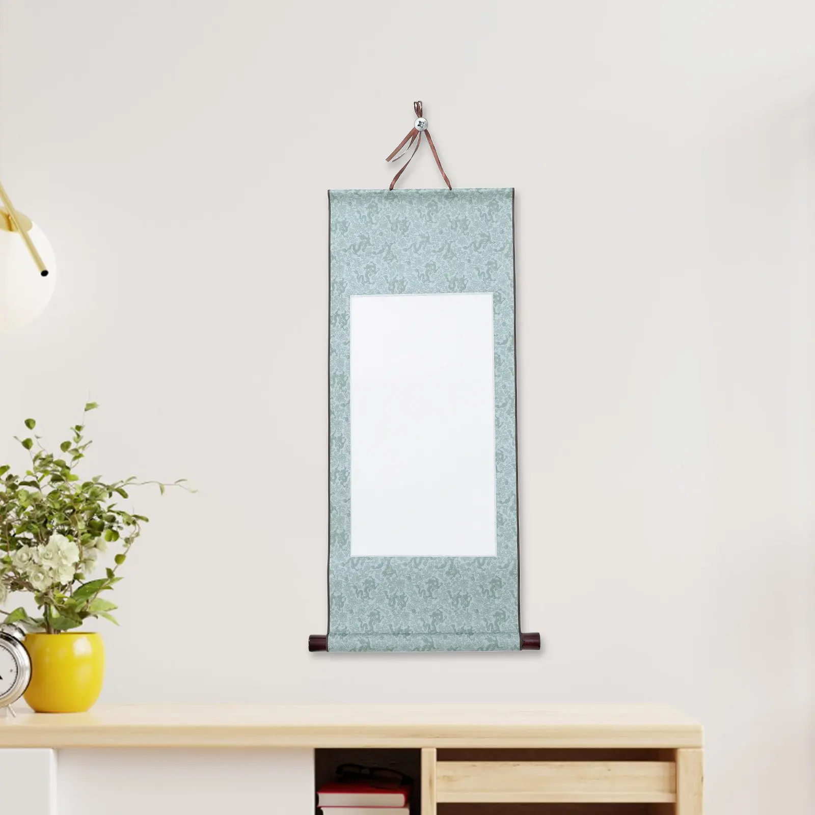 Semi Raw Xuan Paper Blank Hanging Scroll Calligraphy Painting Durable Chinese Art Scroll Rice Paper Practice Sheet