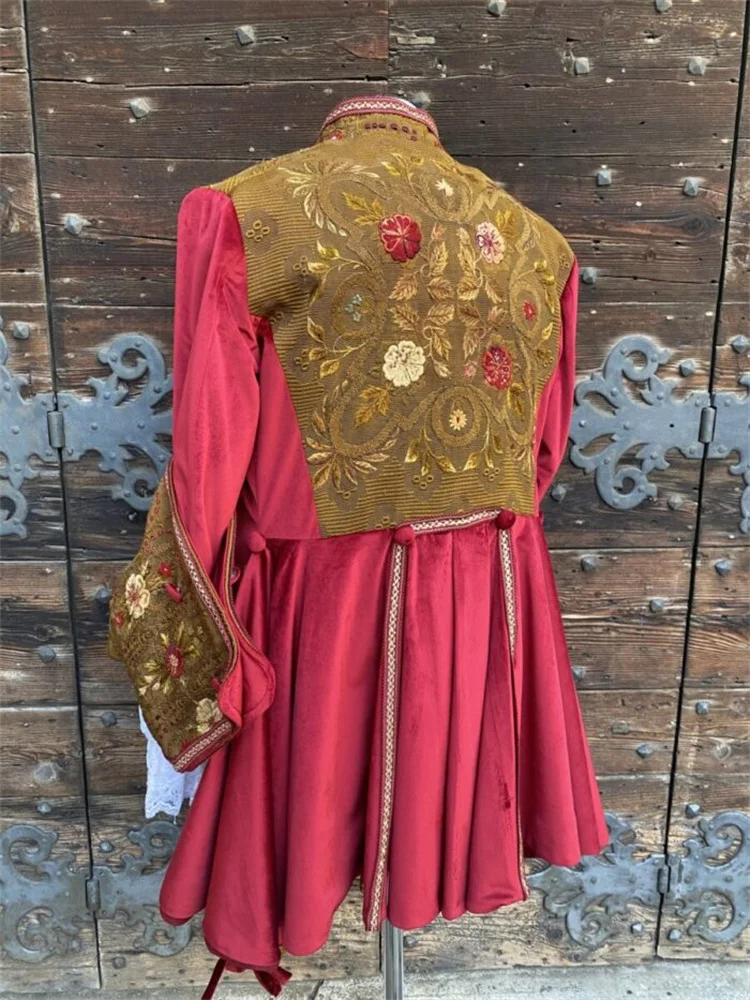 زي روكوكو باروكي فيكتوري للرجال من القرن الثامن عشر زي موحد للمحكمة الفرنسية الأمير الملك النبيل ثوب حفلة فاخر