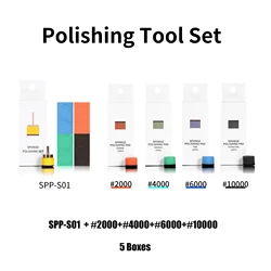 DSPIAE SPP 2000-10000 Grit Sponge Polishing Pad Set for Gundam Mecha Model Fine Polishing Surface Gloss Finishing Tools