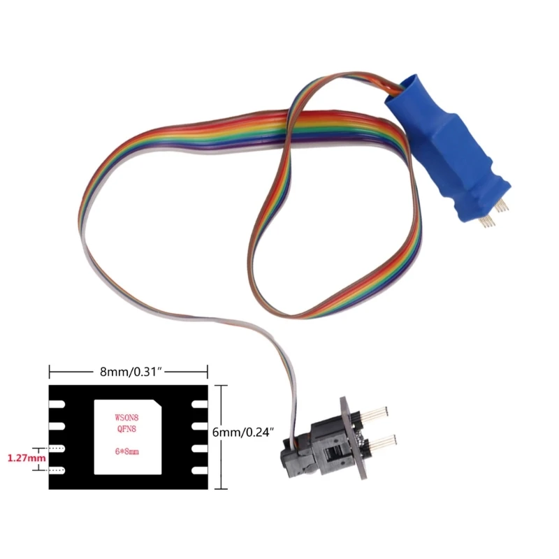 

Professional 5X6/6x8 Chip Probe Line 1.27 Test Probe Read / Write Burning Probe DFN8 QFN8 WSON8 5X6/6x8 for Option