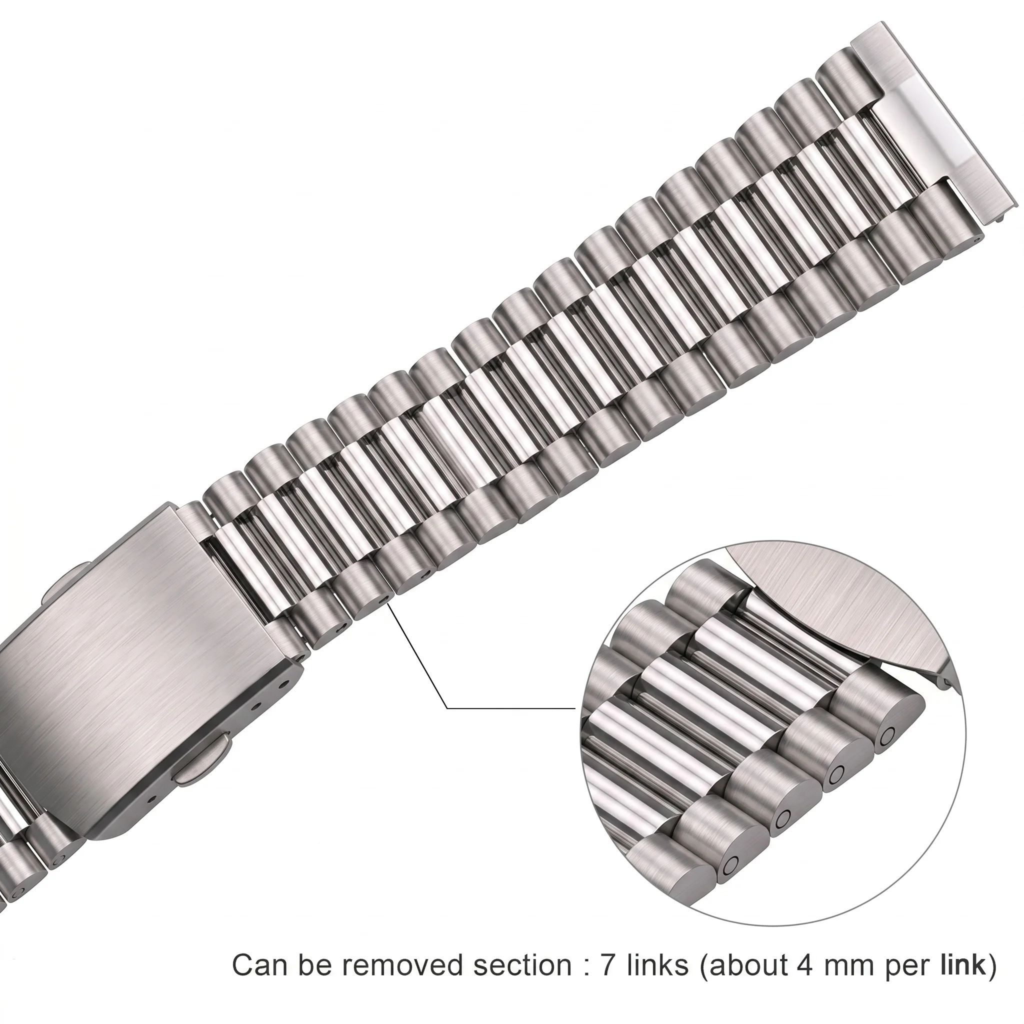 316L Stainless Steel Watch Band Bracelet Silver Gold Women Watchbands 12mm 14mm 16mm 18mm 20mm Clock Wrist Strap Clasp