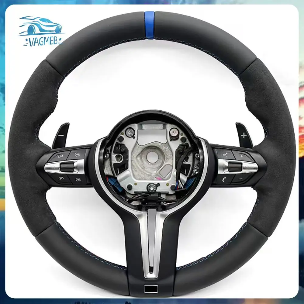 

For BMW M3 M5 F01 F06 F07 F10 F11 F12 F13 F20 F21 F22 F25 F30 F31F32 F33 F34 F36 Half Alcantara M Steering Wheel Assembly