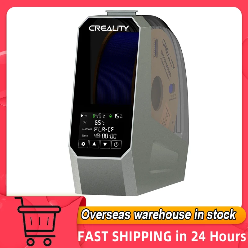 Creality Space π Filament Dryer Box 360° Hot-air Heating 1.75mm/ 2.85mm Filaments 48 Hours Timer Realtime Adjustable Temperature