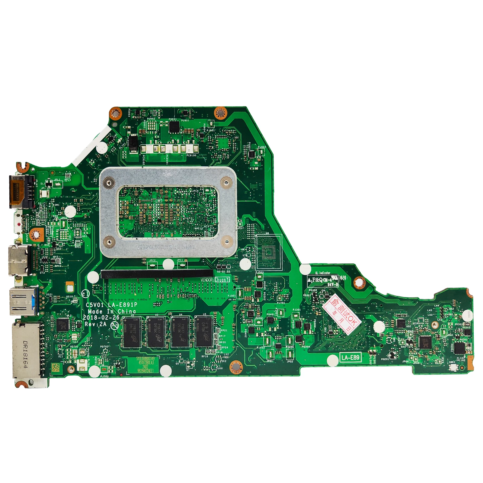 Imagem -03 - Akemy La-e891p Mainboard para Acer Aspire A51551 A515-51g Laptop Motherboard com i3 i5 7ª Geração Cpu 4gb Ram 100 Teste ok