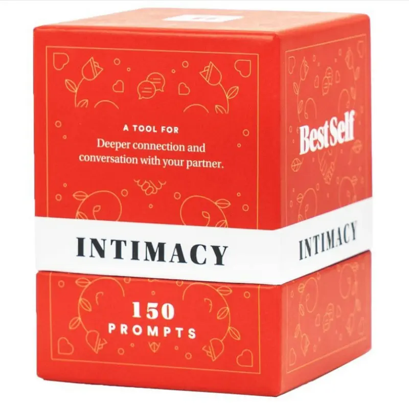 Intimacy Deck by BestSelf - 150 Engaging Conversation Starters for Couples to Strengthen Their Relationship Couple Game Cards