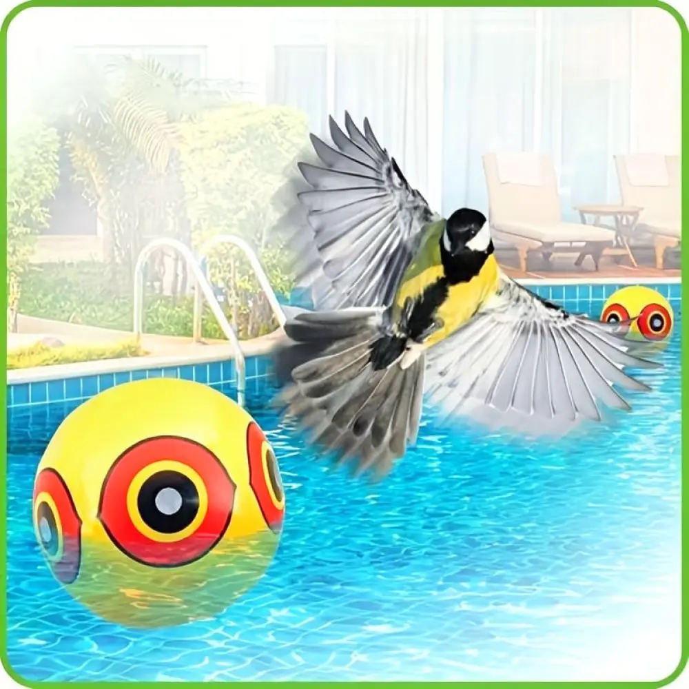 Reflective Bird Repellent Ball Inflatable PVC Scare Device For Orchard Farm Garden Yard Crop Protection Visual Deterrent