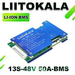 LiitoKala 13S 48V 30A 50A Li-ion Lithium 18650 Battery Pack BMS PCB board PCM Balance Integrated Circuits Board for Arduino