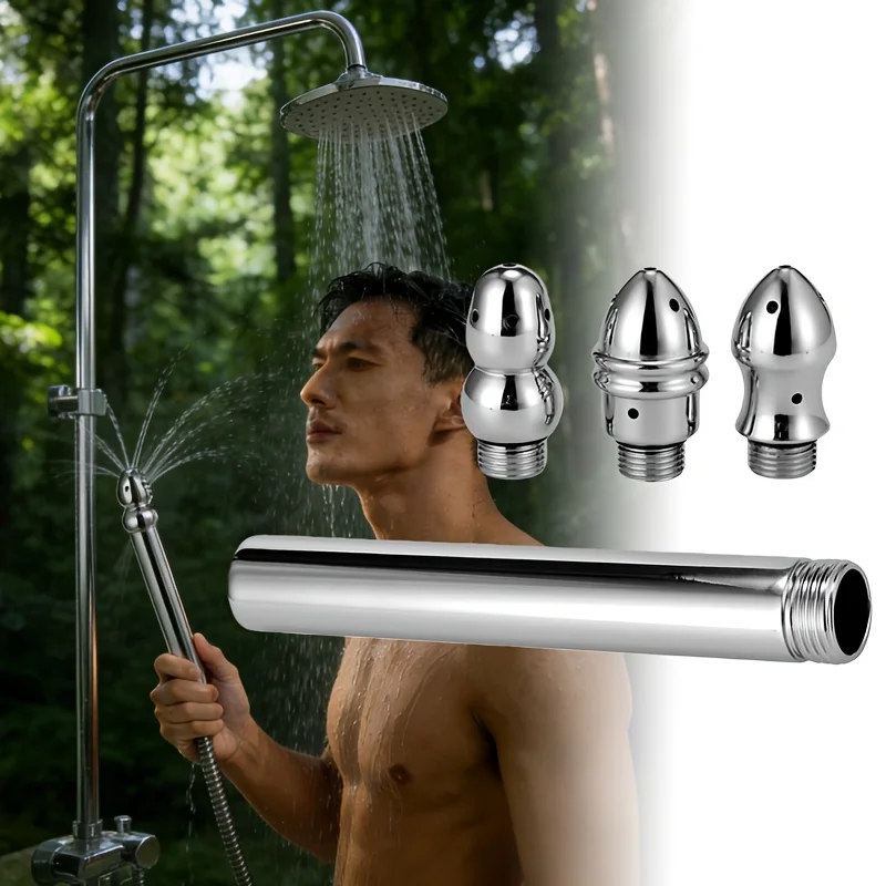 

Mini Portable Stainless Steel Shower Head Pressurized Rainfall Sprayer Rustproof Water Saving Hand Shower Accessory Fo Home Bath