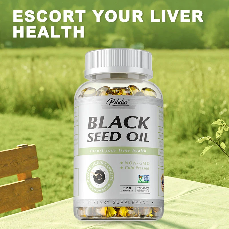 

Black Seed Oil Capsules - Supports Digestion, Skin, Hair, Breathing, Immune and Brain Functions, Improving Overall Function