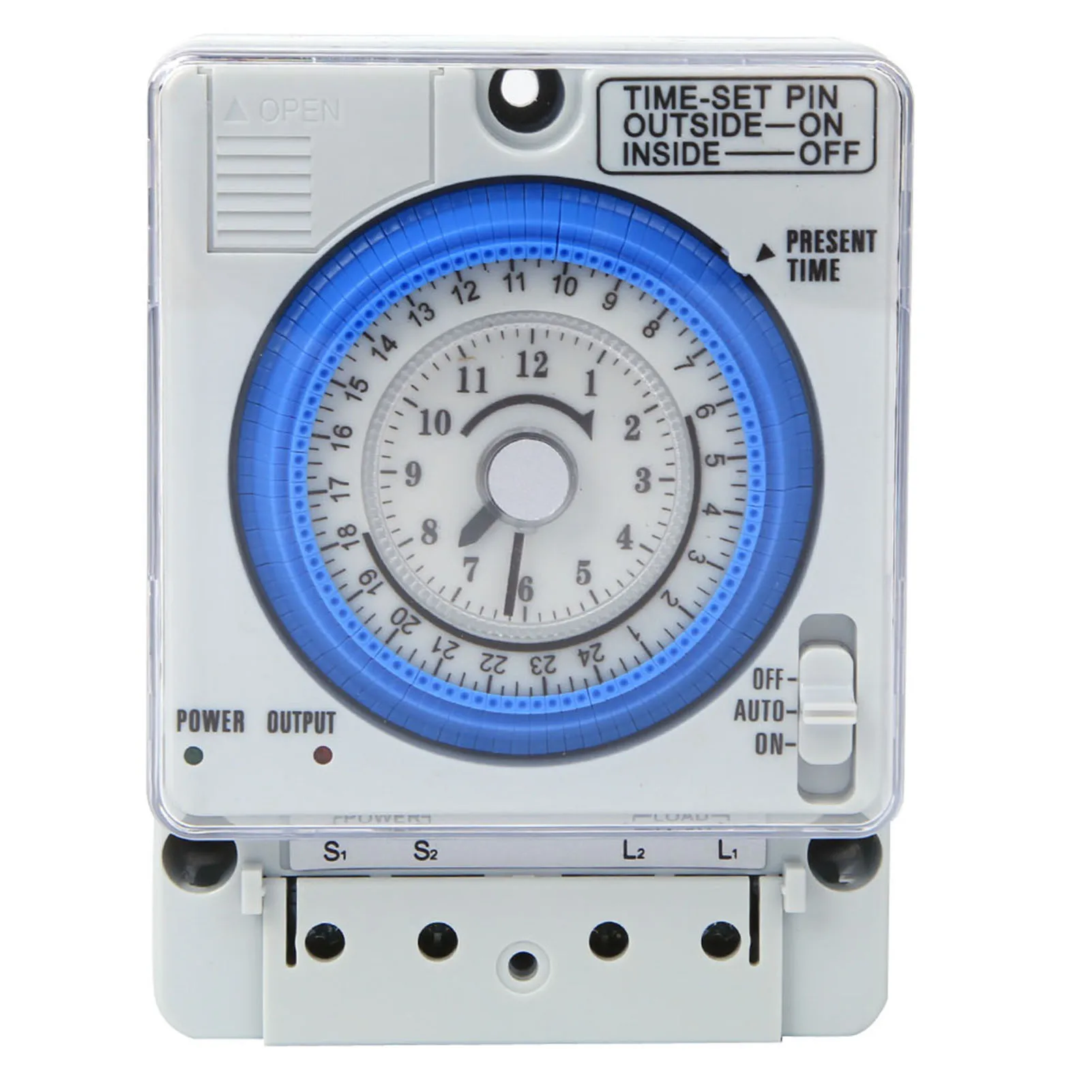 TB388 Mechanical Timer 15 Minutes 24 Hours Time Switch Relay AC250V 20A Non Power Failure