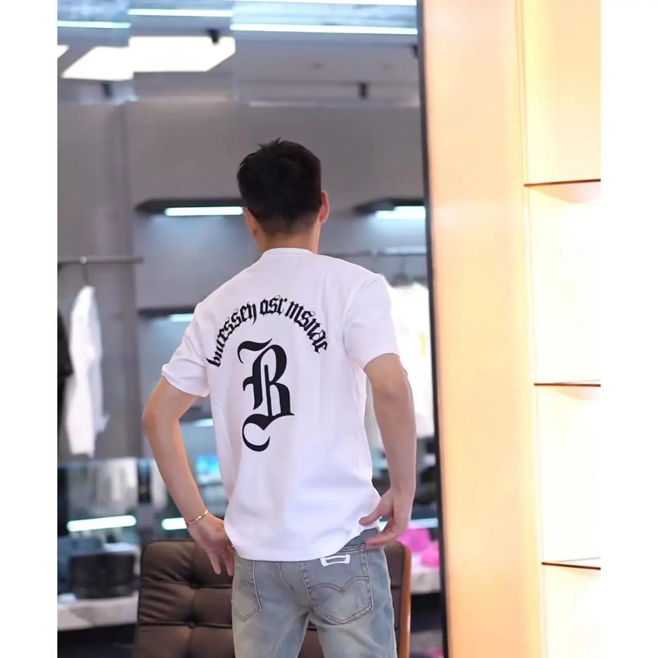 

Fashionable Cotton T-Shirt round Neck Short Sleeve Youthful Design Logo Casual Summer Top for Men Gick Brand Printed Thoughts
