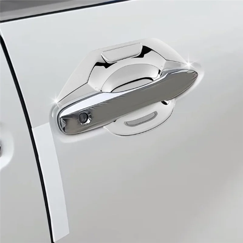 Car Silver Car Exterior Styling Door Handle Bowl Guard Trim Cover for Toyota Alphard 40 Series 2023+