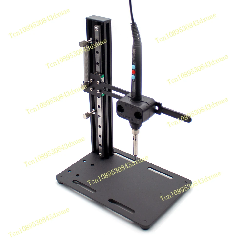 DIY Vertical Heat Set Insert Tool Pressing Machine Hot Melt Brass Knurled Nut Embedded Insertion Soldering Iron 3D Printed Parts