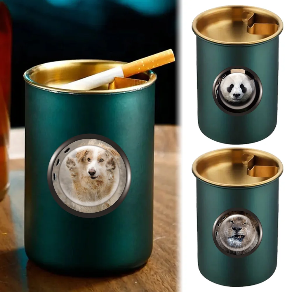 Fashion Creative Ashtray Simple Universal Home Office Desktop Cigar Ashtray Garbage Ash Tray Smoking Accessory Window Series