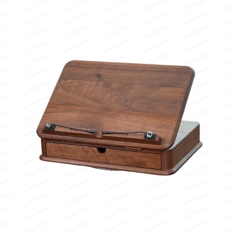 Black Walnut Solid Wood Desktop Reading Stand Multifunctional Reading Artifact Student Children's Learning Picture Book Book