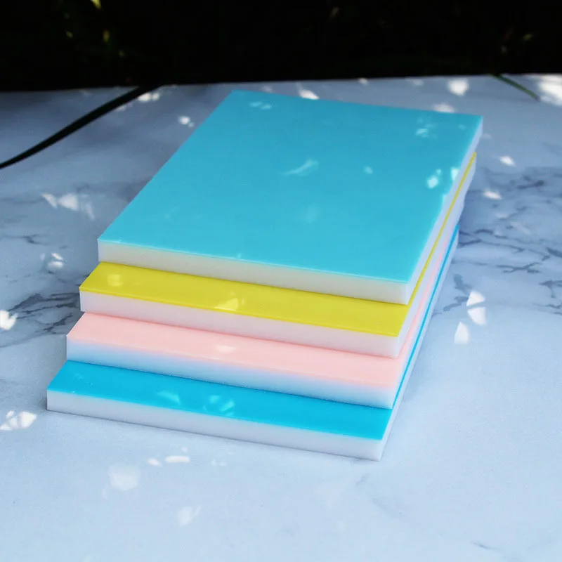 1pc Durable PVC Rubber Stamps Brick Double Layer Carving Tool For Scrapbooking Postcards Invitation Cards Craft Projects Home