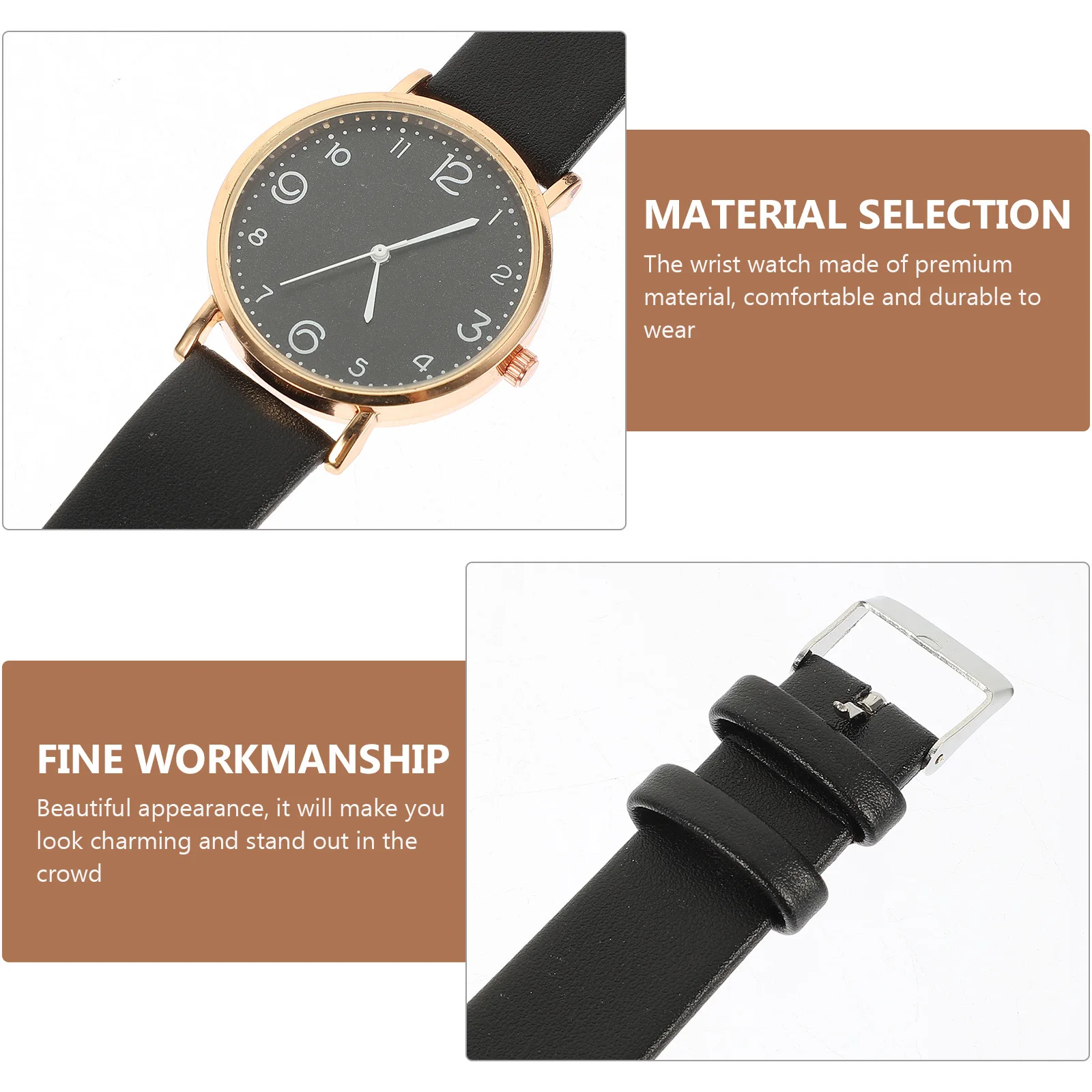 ساعة كوارتز للنساء، حزام عصري، ساعة معصم مزخرفة، ملابس مريحة، إكسسوار زي، هدية عيد ميلاد