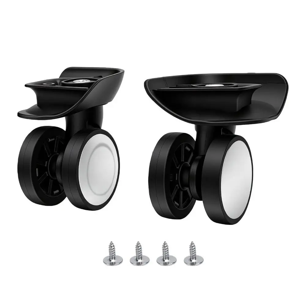 2pcs Easy Install F-61 Luggage Wheels Double Row ABS Suitcase Wheels Suitcase Casters Luggage Repair