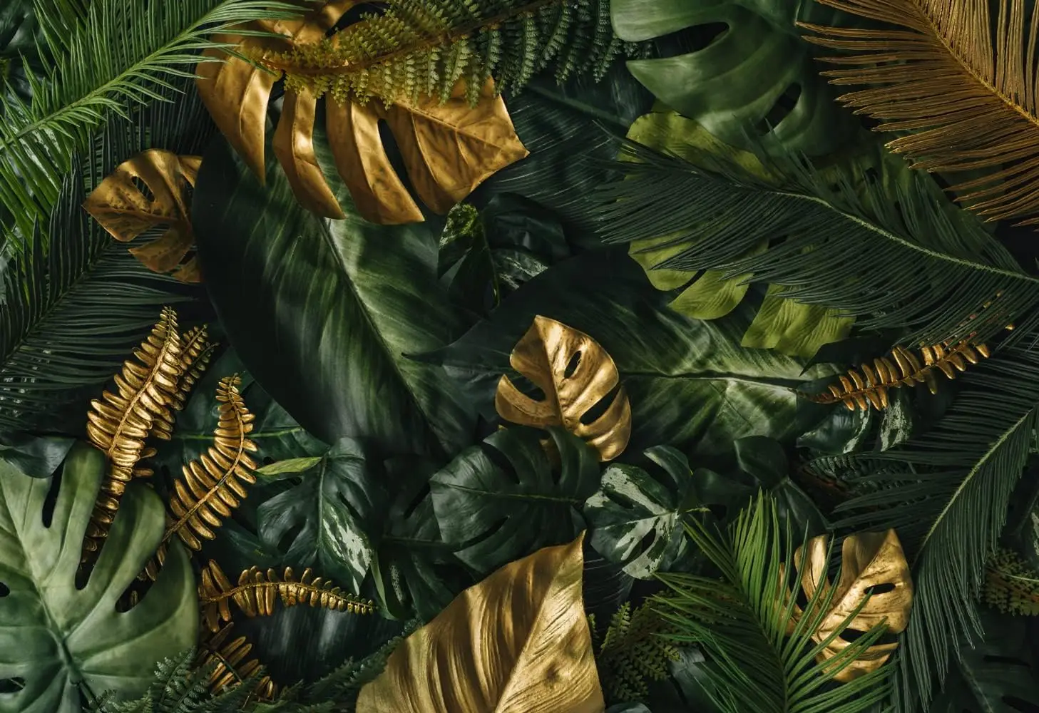 Tropical Green Leaves Wall Mural Tapestry Indoor Decor Wallpaper Jungle Forest Room Decoration Polyester Print Fabric Luxury Bac