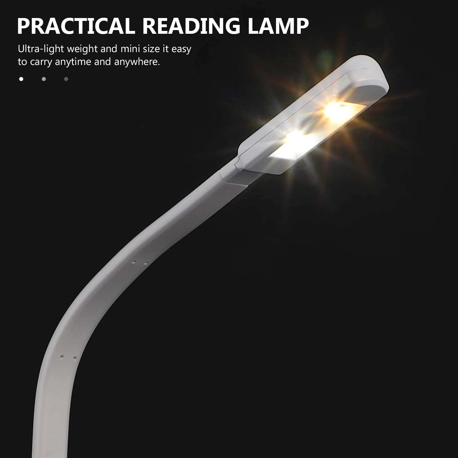 

Charging Clip Light Eye Care Lamp Book Reading Bed LED Travel Clamp Mini Portable White Color Temperature Brightness Adjustable