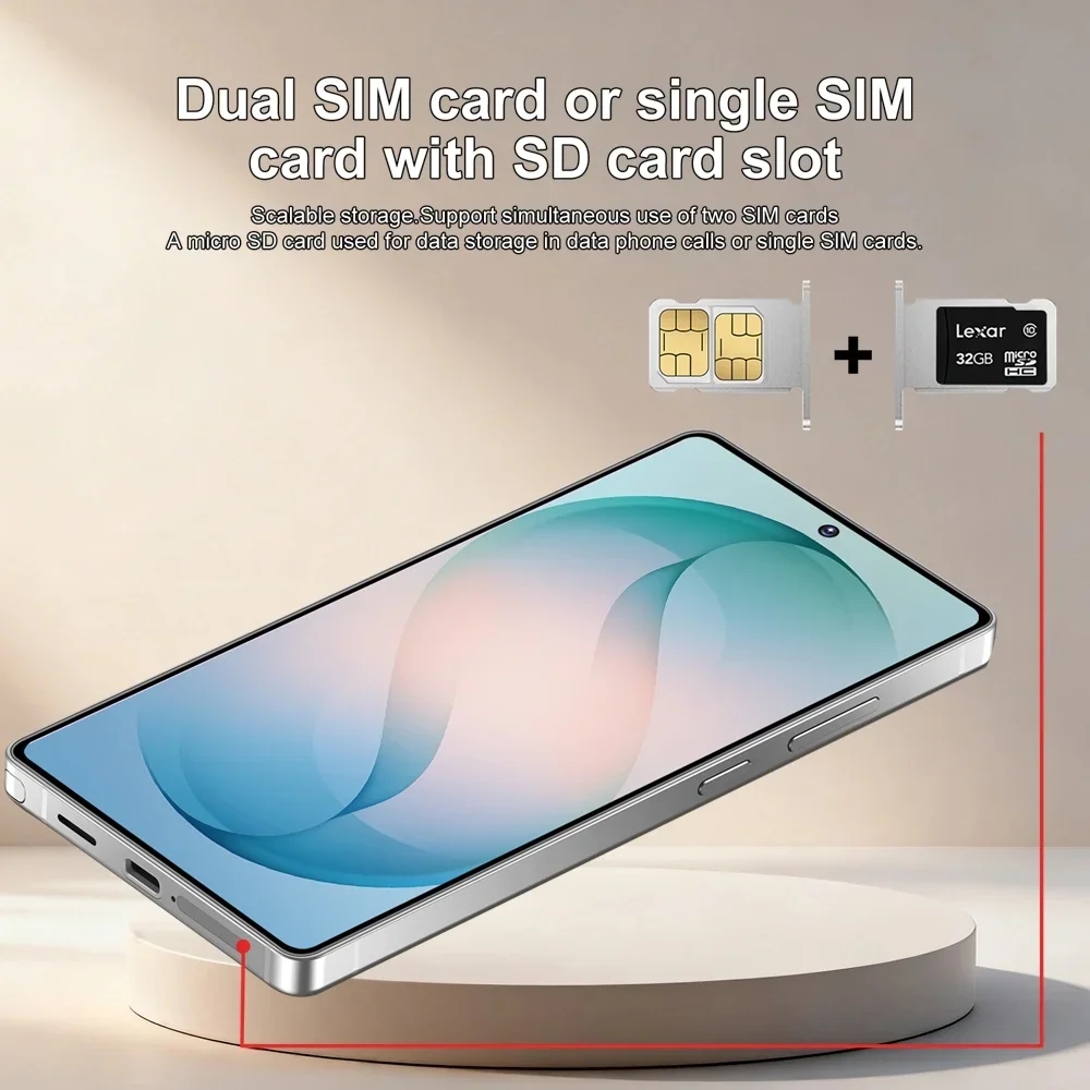 K-Touch Mobile Phones C27 Ultra 5G Dual Card Smartphone 7.3 Inch Android 15 Cell Phone 16+48MP Camera 7800mAh Face Unlocked WIFI GPS Cellphones For Men Women