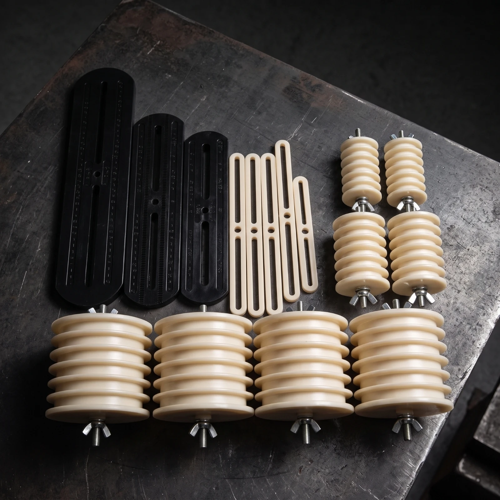 4 Pieces Motor Repair Coil Winding Mold Slotted Electric Motor Winding Mold for Technicians, Workshop