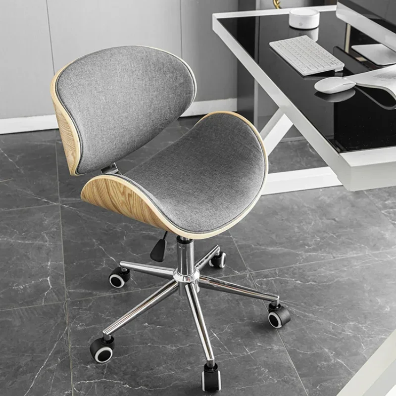 Solid Wood Office Chair Creative Bedroom Furniture Computer Chair Household Study Student Lifting Rotating Pulley Office Chairs