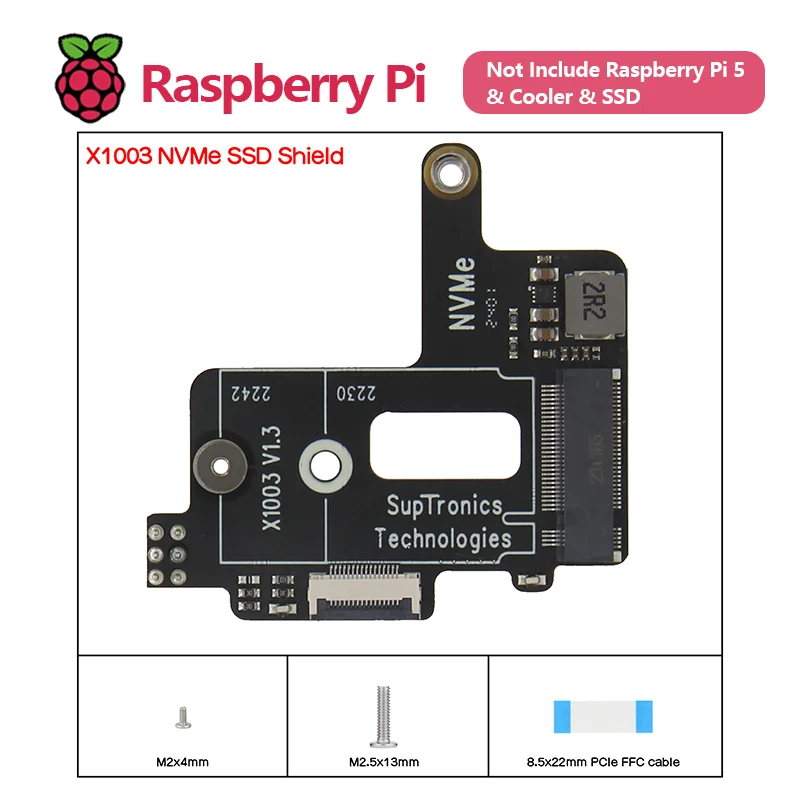 Imagem -04 - Pcie M.2 Nvme Ssd 2242 Placa para Raspberry pi Geekworm-x1003