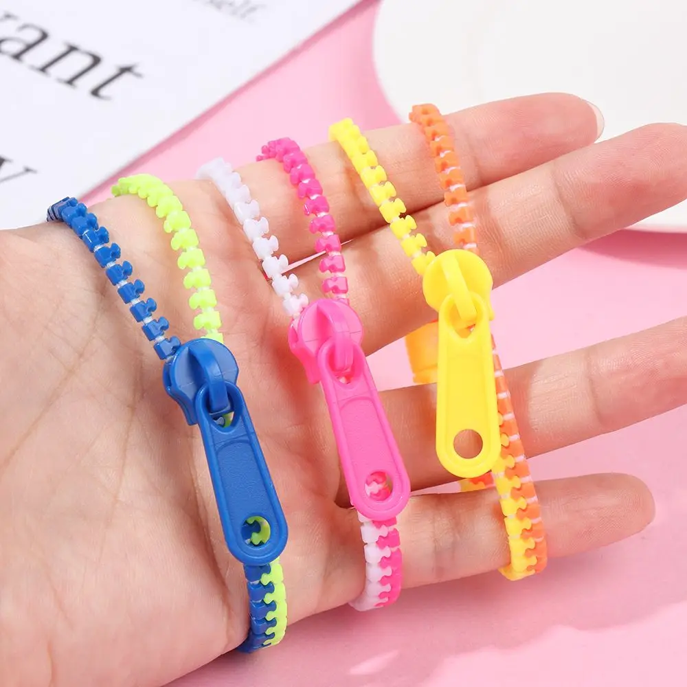 Sensory Zipper Fidget Bracelet Zip Stim Toys Stress Anxiety Relief Autism ADHD