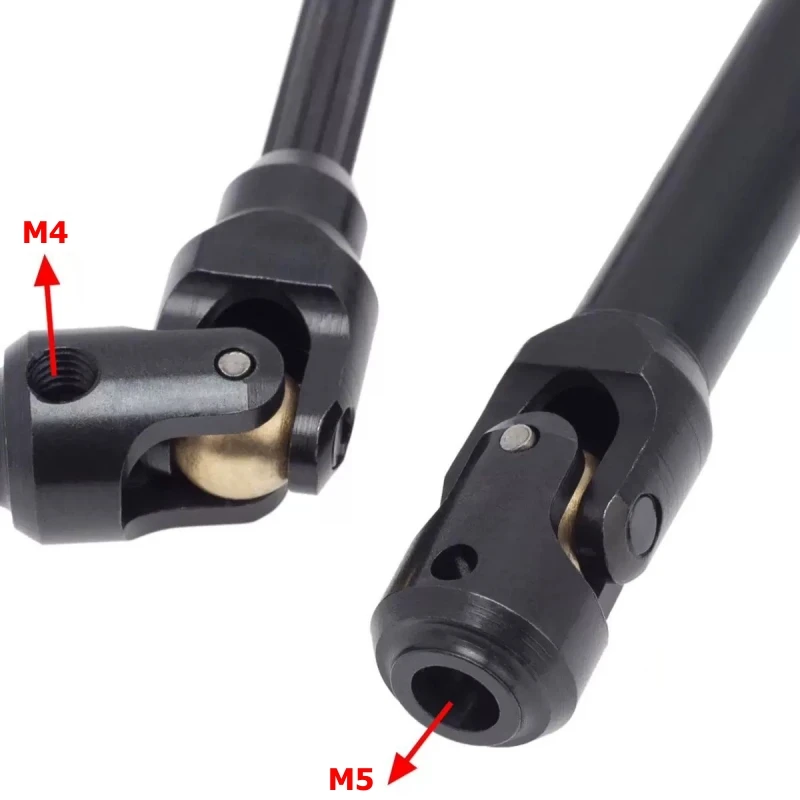 Heavy Duty Cardan Shaft Iternal Spline Driveshaft For 1/10 RC Crawler Engineering Truck LCG Cheater Rigs TRX4 90046 SCX10 Parts