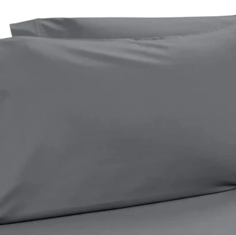 

Роскошные наволочки из египетского хлопка — набор из 2 шт., размер Queen, серые, мягкие и дышащие