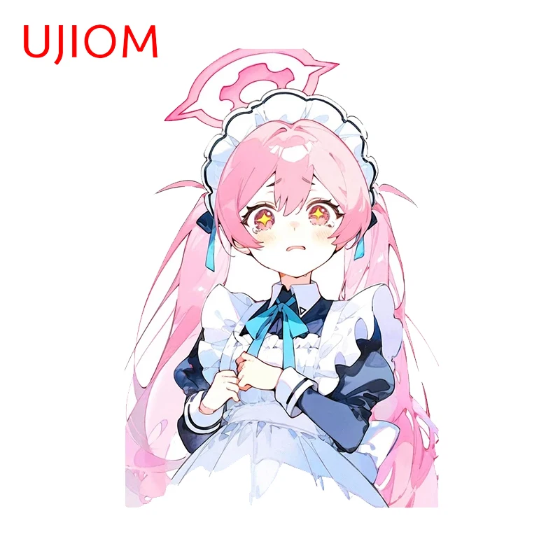 UJIOM Hoshino Blue Archive Cry Chibi Cute Wall Stickers Cartoon Girl Graffiti Decals Fashionable Vinyl Living Room Decoration