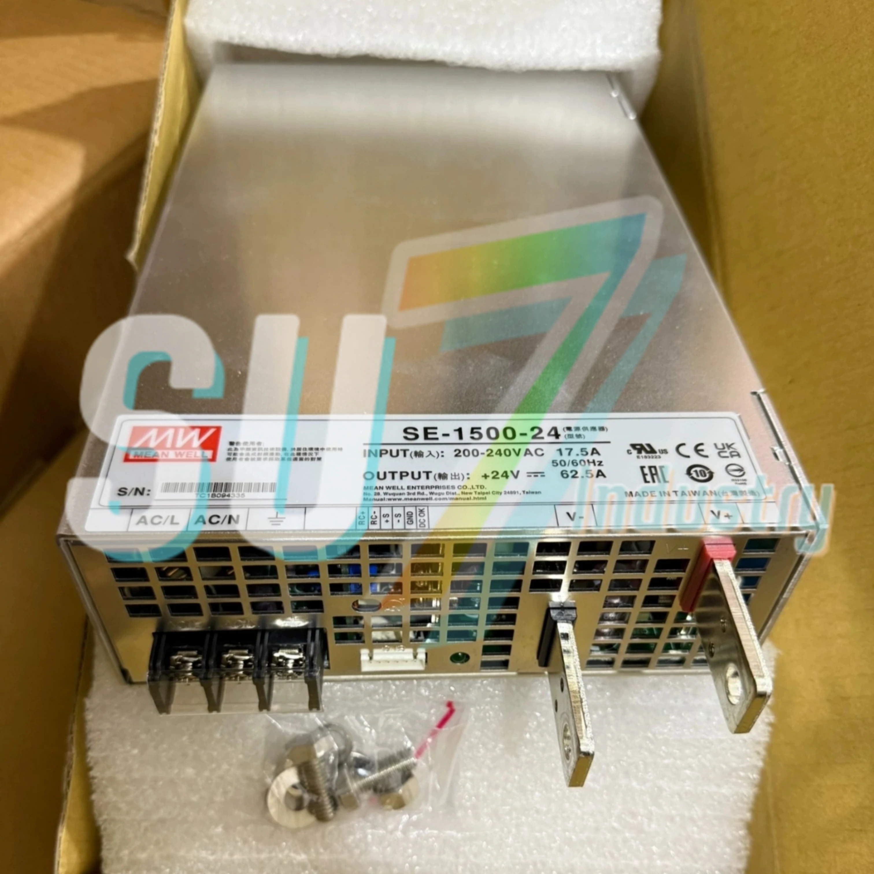 مفتاح إمداد الطاقة الجديد في الصندوق SE-1500-12 |   12 فولت SE-1500-15 |   15 فولت SE-1500-24 |   24 فولت SE-1500-27 |   27 فولت SE-1500-48 |   48VSE-1500-5 |