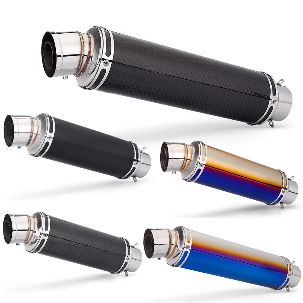 

Motorcycle Exhaust 51mm Universal Muffler Racing Scooter Sport Bike performance Exhaust Muffler For Yamaha Honda xmax pcx R6