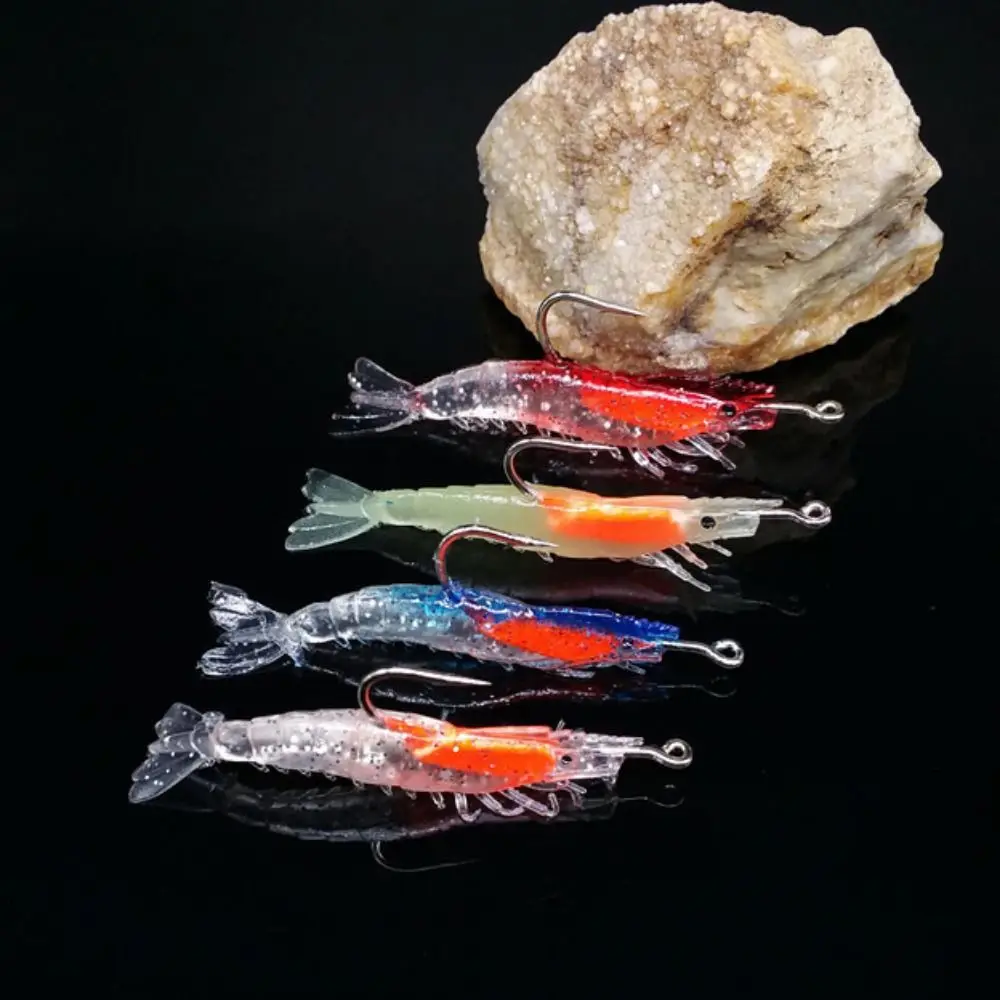 

Shrimp Luminous Simulation Shrimp Bait Soft Artificial Realistic Soft Fishing Lures TPE 6cm 3g Artificial Soft Bait