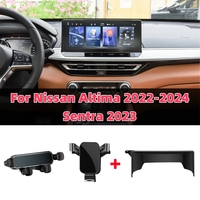 For Nissan Altima 2022-2024 Sentra 2023 12.3 inch Screen Gravity Car Phone Holder Air Vent Mount Fixed Navigation Bracket Base