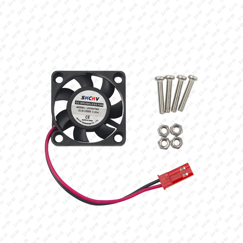 Raspberry Pi 4/5 Cooling Fan Heatsink Cooler Radiator DC 5V CPU Cooling Fan for Raspbery Pi 4/3/3B