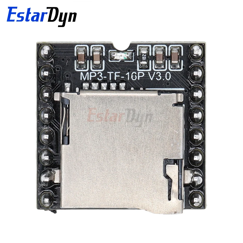 Estardyn DFPlayer Mini MP3 Player Module V3.0 16P TF Card U Disk DF Player Audio Voice Module Board