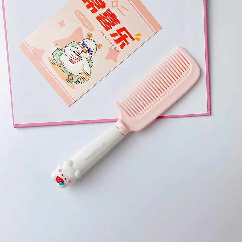 Peignes de dessin animé pour bébés filles, peigne en résine de silicone Kawii, poignée souple, brosses à cheveux pour enfants, peignes de barbier mignons, accessoires de style