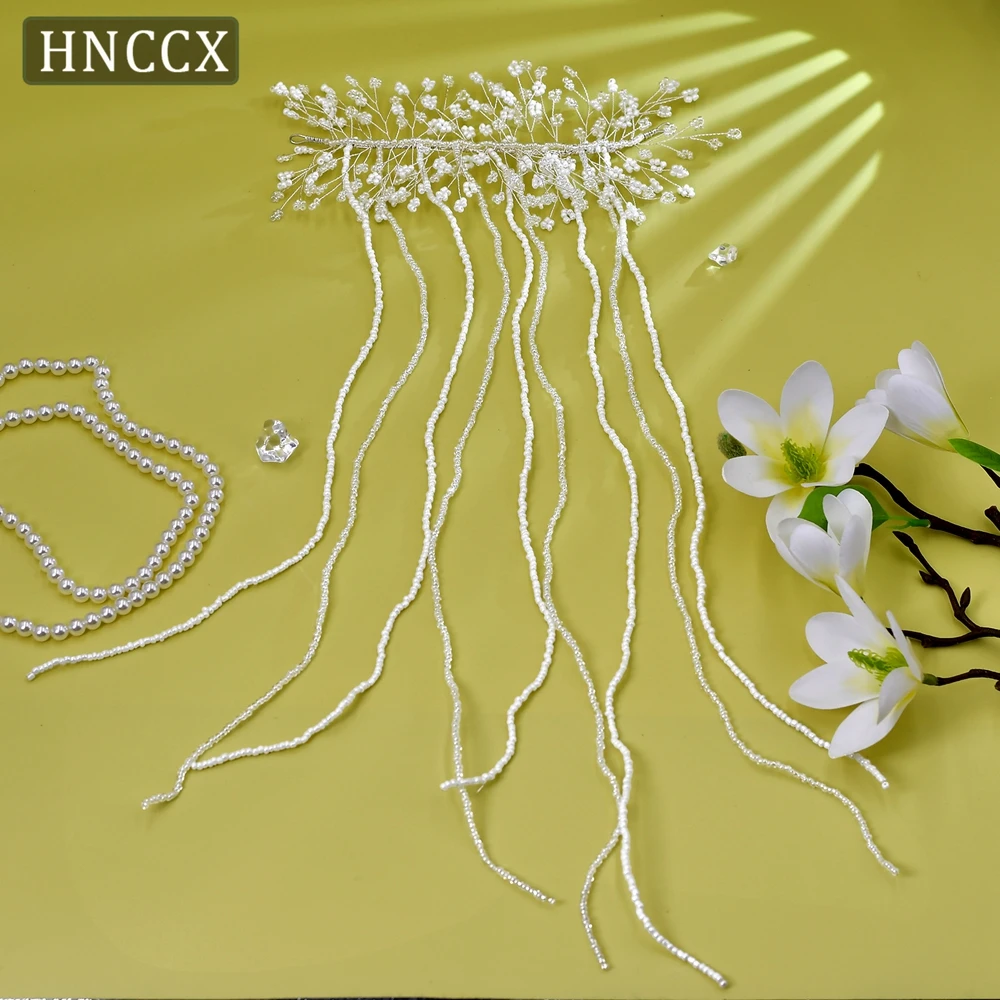 Beaded Hairpiece Bridal Hair Jewelry Handmade Beads Flowers Headpiece Party Hair Accessories for Women Valentines Gift CP601