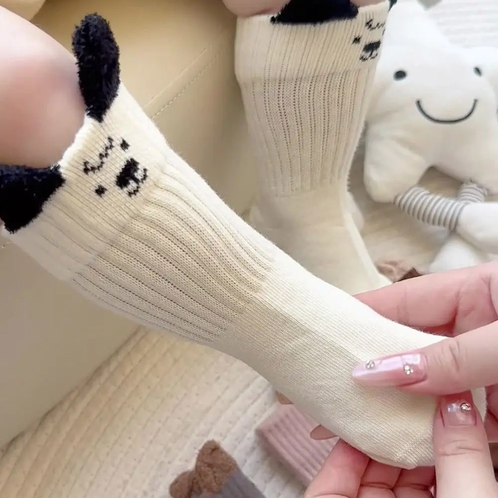 

Cute 1-3Years Cute Kids Socks Cotton Cartoon Baby Socks Warm Soft Middle Tube Socks For Girls Boys