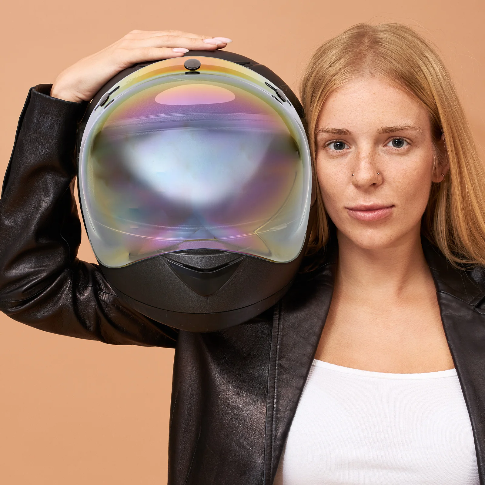 

1 Set Clear Visor Replacement Removable Windproof Motorcycle Shield For Women Uv Protection Lightweight Lens