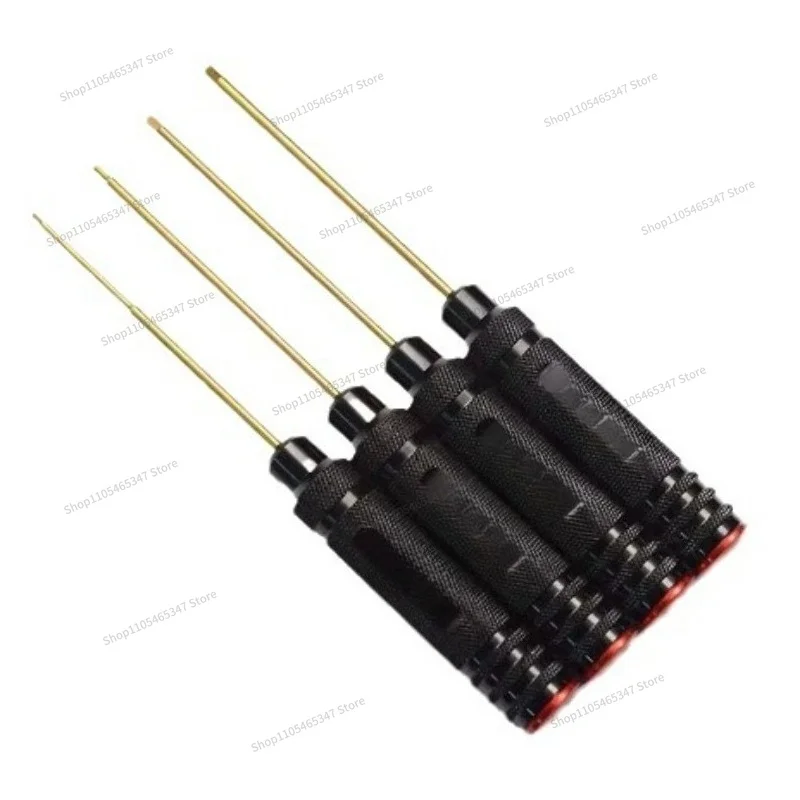 For HSS Metric Hexagon Screwdriver Set Single Bit 1.5-2-2.5-3.0 Red Cover Model