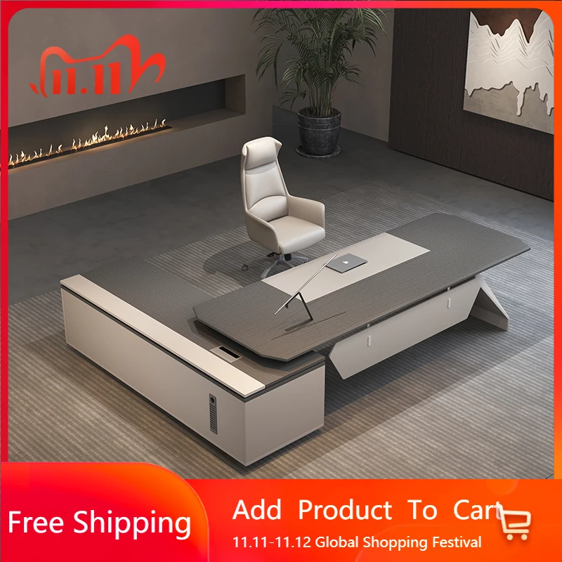 

Офисный стол для хранения виллы, современный минималистичный дизайн, женский компьютерный офисный стол-органайзер, европейская модная мебель